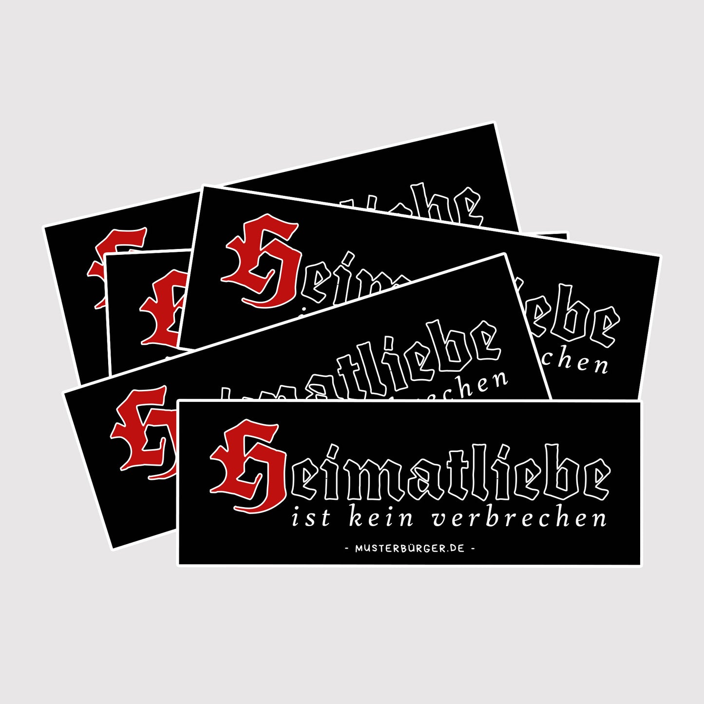 Heimatliebe ist kein Verbrechen | Aufkleber