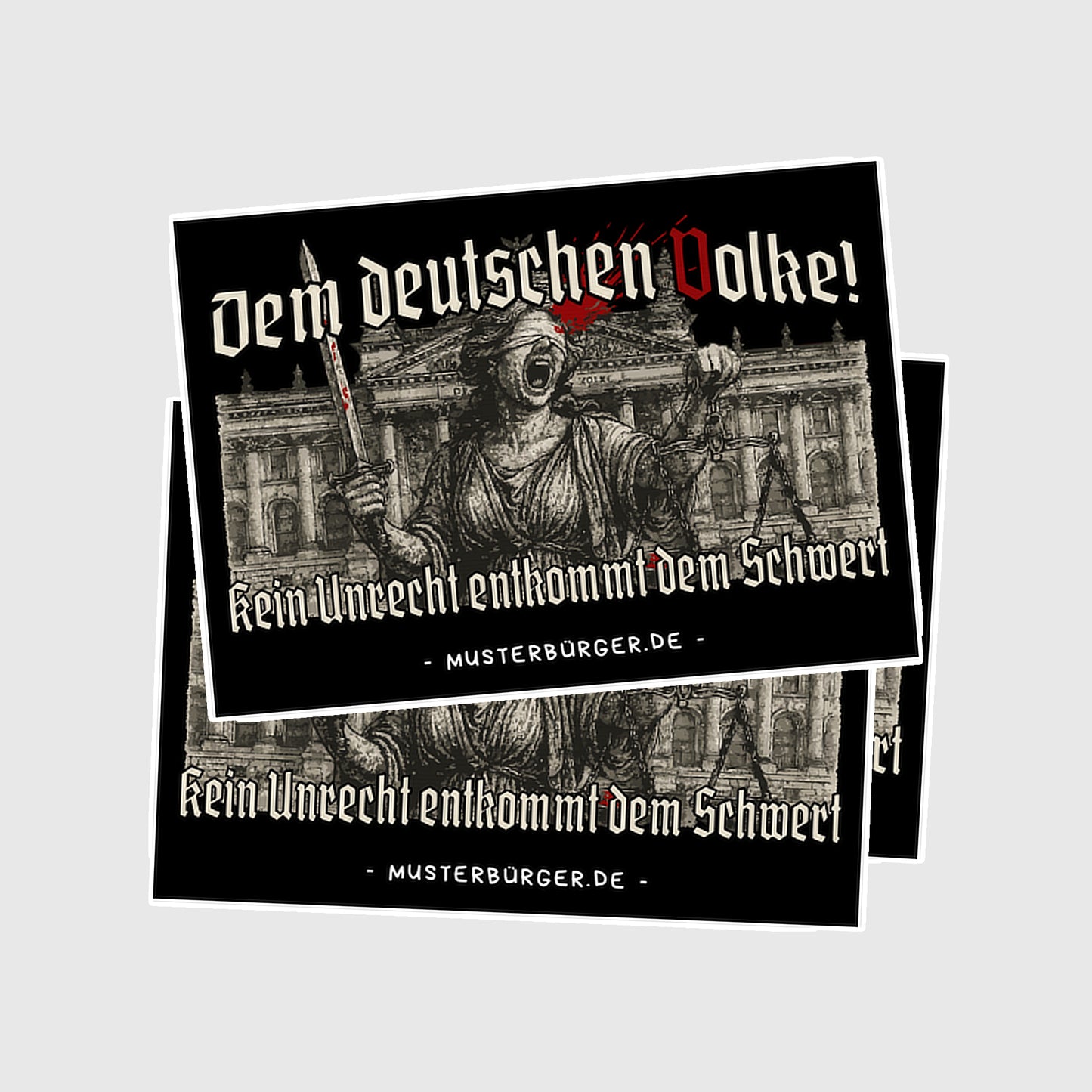 Dem deutschen Volke! | Aufkleber