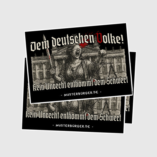 Dem deutschen Volke! | Aufkleber